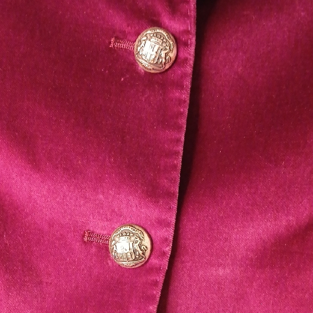 Tagliatore Women's Blazer in Deep Purple Velvet - Picture 12 of 14